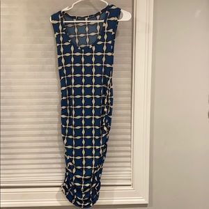 Rachel Roy fitted fully ruched  bodycon dress sz S